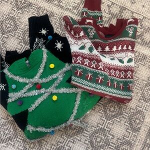 Set of 2 Christmas sweaters-men’s size medium